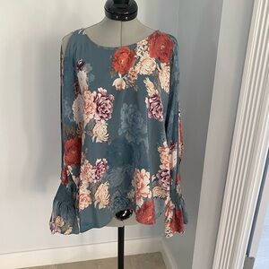 Johnny Was Jade Geles SILK blouse XS